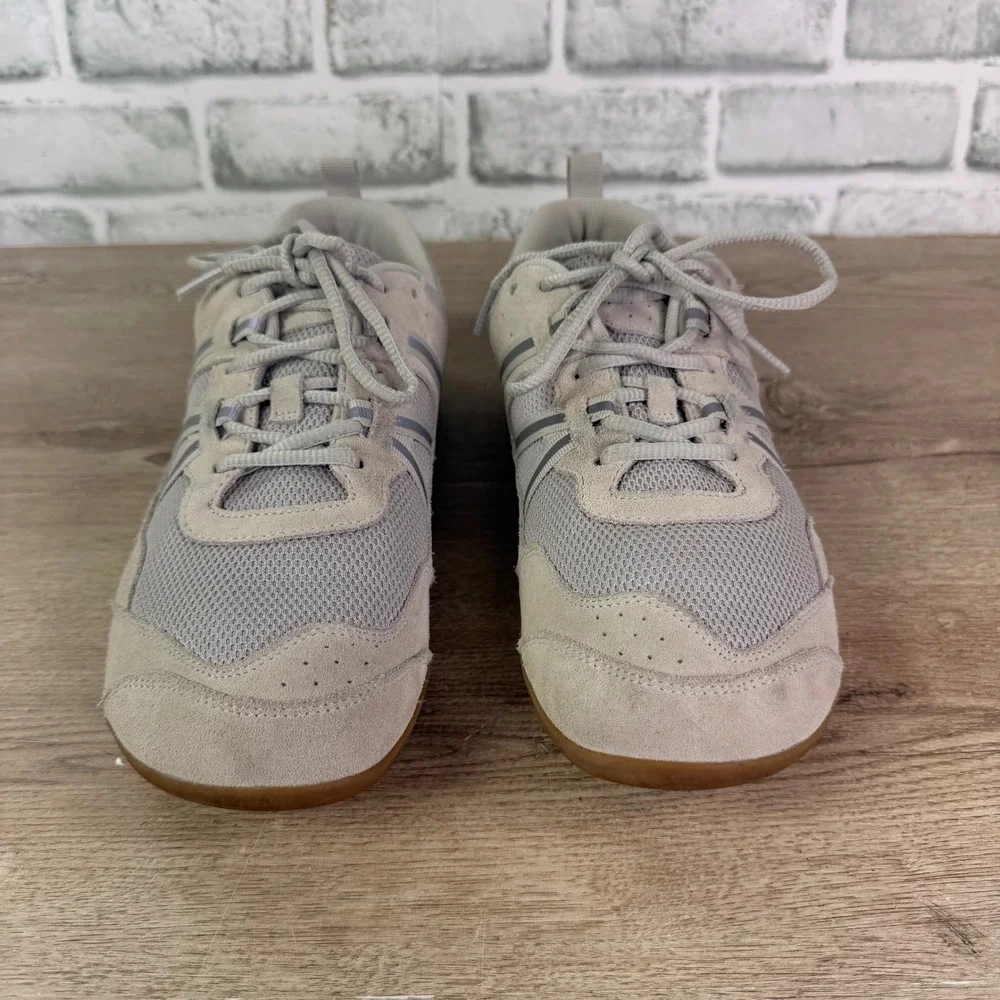 Xero Prio Suede Sneakers Barefoot Minimalist Gray Womens 11